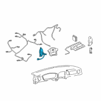 OEM 2003 Hyundai Tiburon Steering Wheel Clockspring Diagram - 93490-2D000