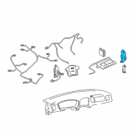 OEM 2001 Hyundai Elantra Sensor Assembly-Satellite, RH Diagram - 95920-2D100