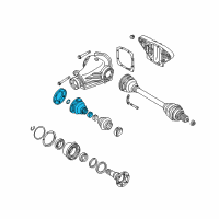 OEM BMW 540i Repair Kit Bellows, Interior Diagram - 33-21-1-229-217