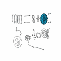 OEM 2010 Jeep Commander CALIPER-Disc Brake Diagram - 5143703AC