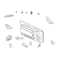 OEM 1997 Pontiac Trans Sport Switch Kit, Outside Rear View Mirror Remote Control Diagram - 12369209