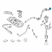 OEM Kia Soul EV Cap Assembly-Fuel Filler Diagram - 310103L600U