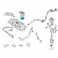 OEM Hyundai Elantra Coupe Plate-Fuel Pump Diagram - 31158-A5600