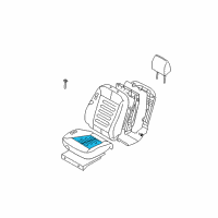 OEM 2007 Hyundai Santa Fe Heater-Front Seat Cushion Diagram - 88190-2B000