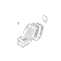 OEM 2007 Hyundai Santa Fe Pad Assembly-Front Seat Cushion Passenge Diagram - 88250-0W110