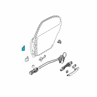 OEM 2005 Nissan Maxima Hinge Assy-Rear Door Diagram - 82401-ZP80A