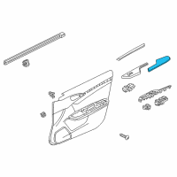 OEM 2017 Honda Civic Armrest Assy., R. FR. Door Lining *NH900L* (DEEP BLACK) Diagram - 83504-TGG-A61ZA