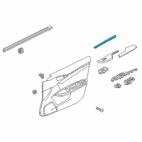 OEM 2017 Honda Civic Panel Assy., R. FR. Trim *NH998L* (DRY METAL CARBON) Diagram - 83520-TBA-A21ZB