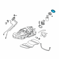 OEM 2000 Saturn LS1 Fuel Tank Lock Ring Diagram - 90572066