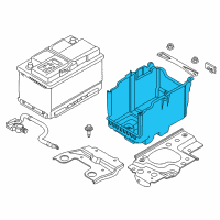 OEM 2015 Ford Fiesta Battery Tray Diagram - D2BZ-10732-A