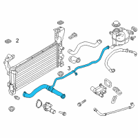 OEM 2013 Ford Edge Upper Hose Diagram - DT4Z-8260-A