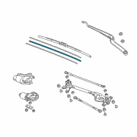 OEM 2020 Acura ILX Rubber, Blade (475MM) Diagram - 76632-SYP-004