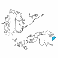 OEM Chevrolet Cruze Front Pipe Gasket Diagram - 13453263