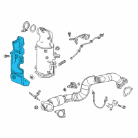 OEM 2017 Chevrolet Cruze Shield Diagram - 55488552