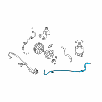 OEM Toyota Camry Lower Return Hose Diagram - 44416-06171