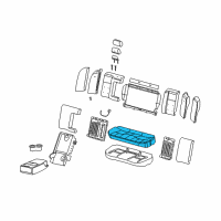 OEM 2005 Cadillac CTS Cushion Asm, Rear Seat Diagram - 88896778