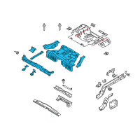 OEM 2021 Ford Mustang Center Floor Pan Diagram - FR3Z-6311160-A