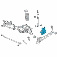 OEM Ram Front Knuckle Left Diagram - 68449543AA