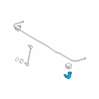 OEM Hyundai Tucson Bracket-Stabilizer Bar Diagram - 55514-2E000