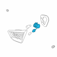 OEM 2014 Hyundai Tucson Rear Combination Inside Lamp Holder Diagram - 92490-2S000