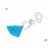 OEM 2013 Hyundai Tucson Lens & Housing-Rear Combination Inside Lamp, LH Diagram - 92450-2S000