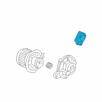 OEM 2005 Honda Pilot Resistor, Blower Diagram - 79330-S9V-A01