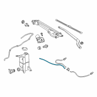 OEM 2014 Toyota Tundra Washer Hose Diagram - 90068-33081