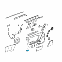 OEM 2005 Cadillac XLR Lamp Asm-Courtesy Diagram - 10384583