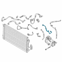 OEM 2018 BMW i3 Pressure Pipe, Front Diagram - 64-50-9-317-389