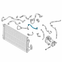 OEM 2019 BMW i3 Pressure Pipe, Front Diagram - 64-50-9-317-400