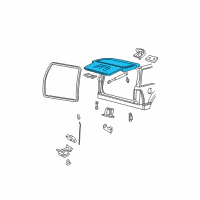 OEM Mercury Lift Gate Diagram - 6L2Z-7840010-AA