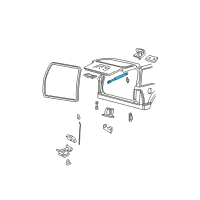 OEM Mercury Support Cylinder Diagram - 3C5Z-78406A10-AA