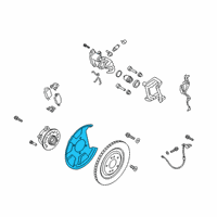 OEM 2020 Kia K900 Rear Dust Cover Right Diagram - 58244J6000