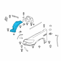 OEM 2014 BMW X6 Cover, Wheel Arch, Frontsection, Front Left Diagram - 51-71-7-180-619