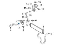 OEM Toyota Corolla Inlet Hose Clamp Diagram - 90466-A0029