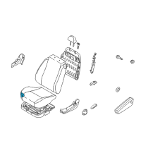 OEM Pontiac G3 Pad Asm, Driver Seat Cushion Diagram - 96830869