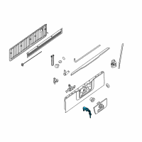 OEM 2013 Nissan Titan Cylinder Back Door Lock Diagram - K3477-9FM0A