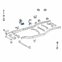 OEM 2012 Toyota Tundra Engine Bracket Diagram - 51401-0C060