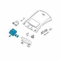 OEM 2011 Nissan Maxima Lamp Assembly Map Diagram - 26430-ZX73A