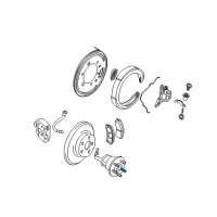 OEM 2011 Chevrolet Corvette Stud, Rear Wheel Diagram - 9598497