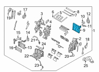 OEM 2022 Hyundai Tucson EVAPORATOR ASSY Diagram - 97139-N7001