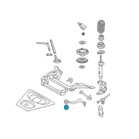 OEM 2013 BMW M3 Rubber Mounting For Pull Rod Diagram - 31-10-2-283-579