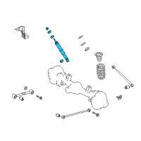 OEM 2015 Toyota Land Cruiser Shock Diagram - 48530-69495