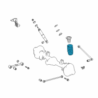 OEM Toyota Land Cruiser Coil Spring Diagram - 48231-60B11