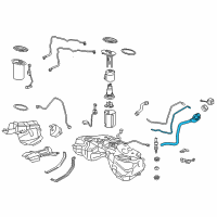 OEM 2019 Lexus IS300 Pipe Sub-Assembly, Fuel Diagram - 77201-53100