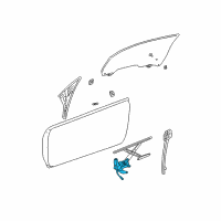 OEM 2005 Chrysler Sebring Window Regulator Motor Diagram - 4724206AB