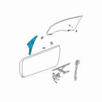 OEM 2001 Chrysler Sebring WEATHERSTRIP-Front Door Diagram - 5056018AD