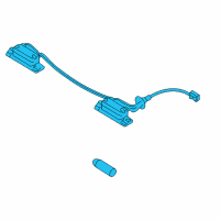 OEM 2011 Hyundai Tucson Lamp Assembly-License Plate Diagram - 92501-2S000