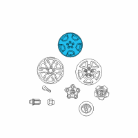 OEM Toyota Highlander Wheel Diagram - 42611-48300