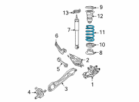 OEM 2020 Chrysler Pacifica Spring-Rear Coil Diagram - 68323236AA